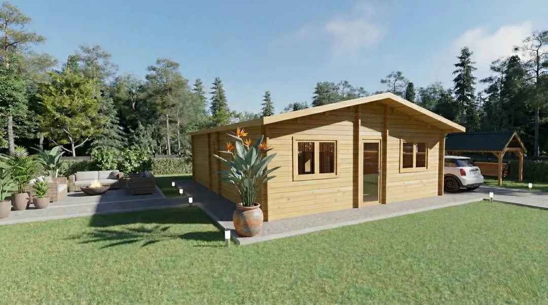 Casa de Madera 2 Habitaciones | Modelo Seda 73 m² – DSAVIA