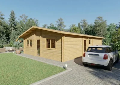 Casa de Madera 2 Habitaciones | Modelo Seda 73 m² – DSAVIA