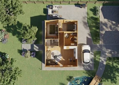 Casa de Madera 2 Habitaciones | Modelo Seda 73 m² – DSAVIA