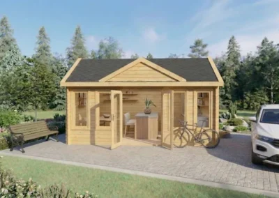 Casa de Madera Sencilla Boston 5,5×4 m | 50 m² | DSAVIA