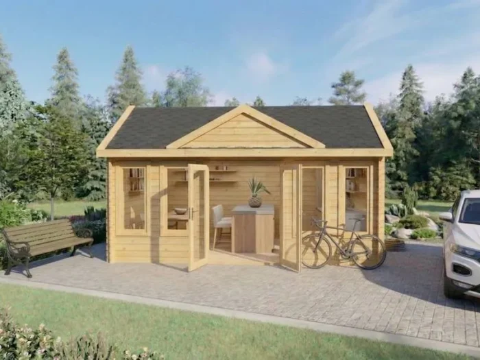 Casa de Madera Sencilla Boston 5,5×4 m | 50 m² | DSAVIA