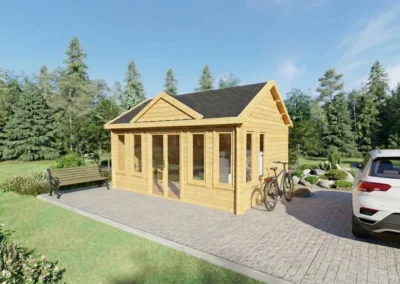 Casa de Madera Sencilla Boston 5,5×4 m | 50 m² | DSAVIA