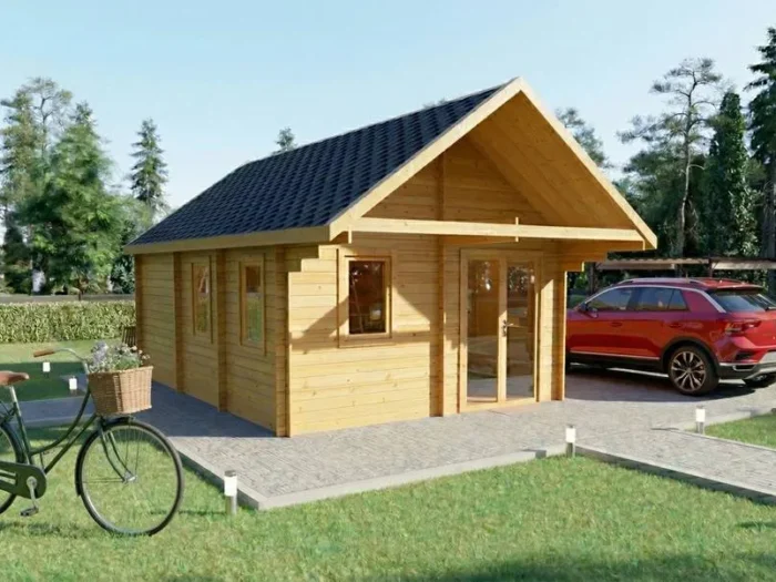 Casa de Madera con Buhardilla Lareda 26,8 m² | DSAVIA