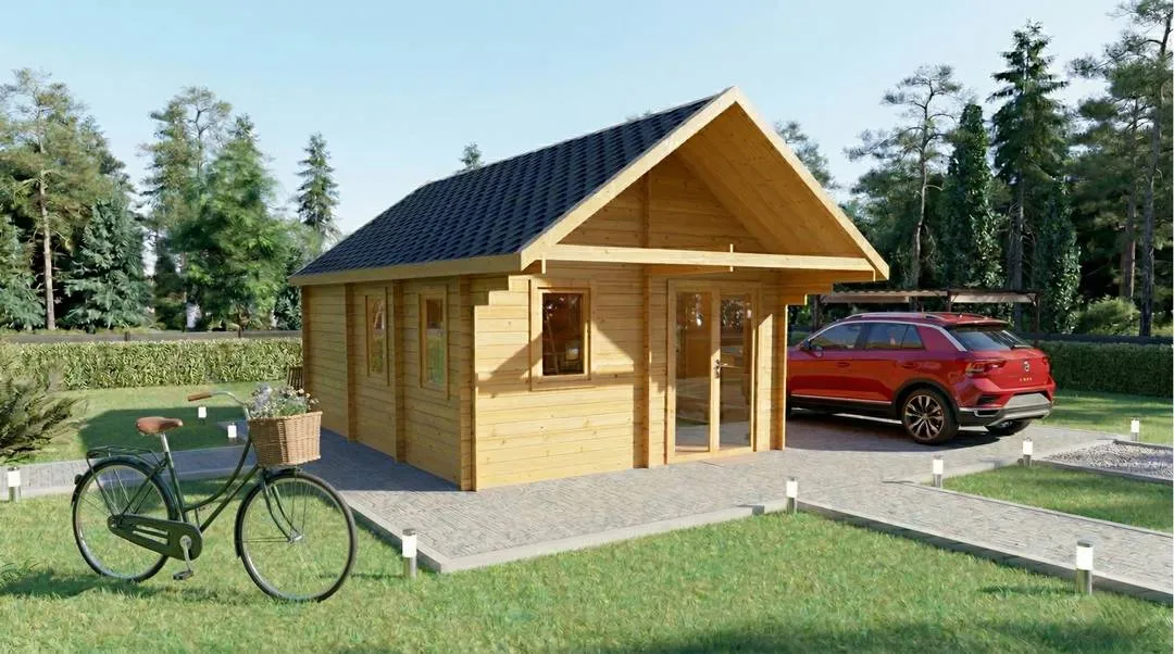 Casa de Madera con Buhardilla Lareda 26,8 m² | DSAVIA