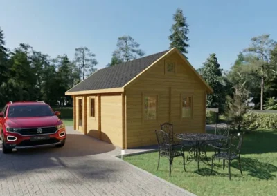 Casa de Madera con Buhardilla Lareda 26,8 m² | DSAVIA