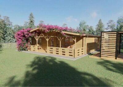 Casa de Madera 120 m² | Modelo Vitoria 6 Estancias