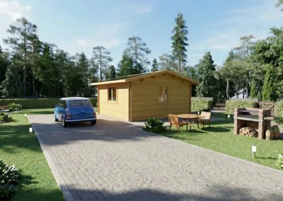 Casa de Madera 20 m² Brenzo 5×4 Personalizable | Dsavia
