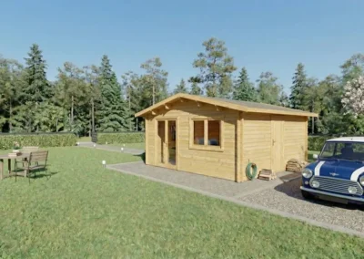 Casa de Madera 20 m² Brenzo 5×4 Personalizable | Dsavia