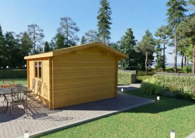 Casa de Madera Pequeña Sicilia 4×4 m | 16 m² | DSAVIA