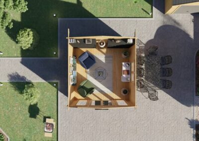 Casa de Madera Pequeña Sicilia 4×4 m | 16 m² | DSAVIA