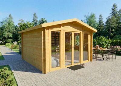 Casa de Madera Pequeña Sicilia 4×4 m | 16 m² | DSAVIA