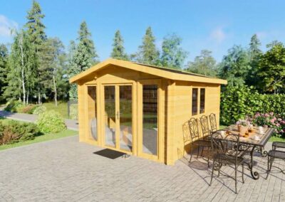 Casa de Madera Pequeña Sicilia 4×4 m | 16 m² | DSAVIA