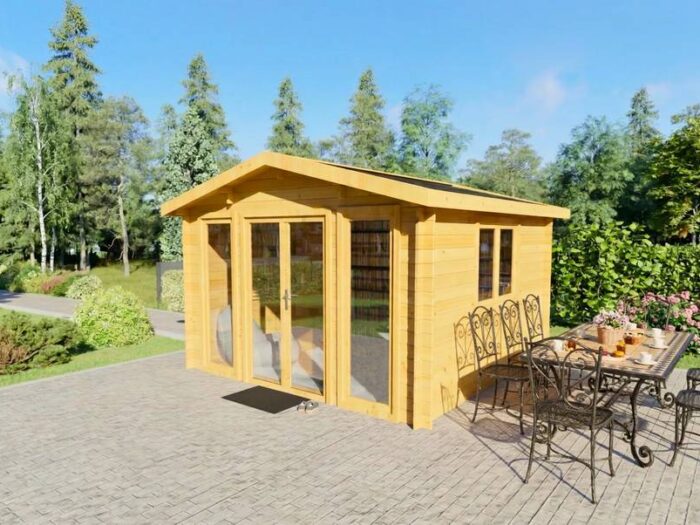 Casa de Madera Pequeña Sicilia 4×4 m | 16 m² | DSAVIA