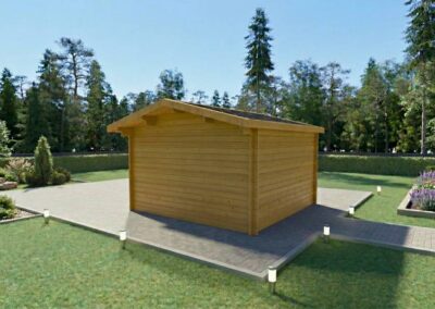 Casa de Madera Pequeña Sicilia 4×4 m | 16 m² | DSAVIA